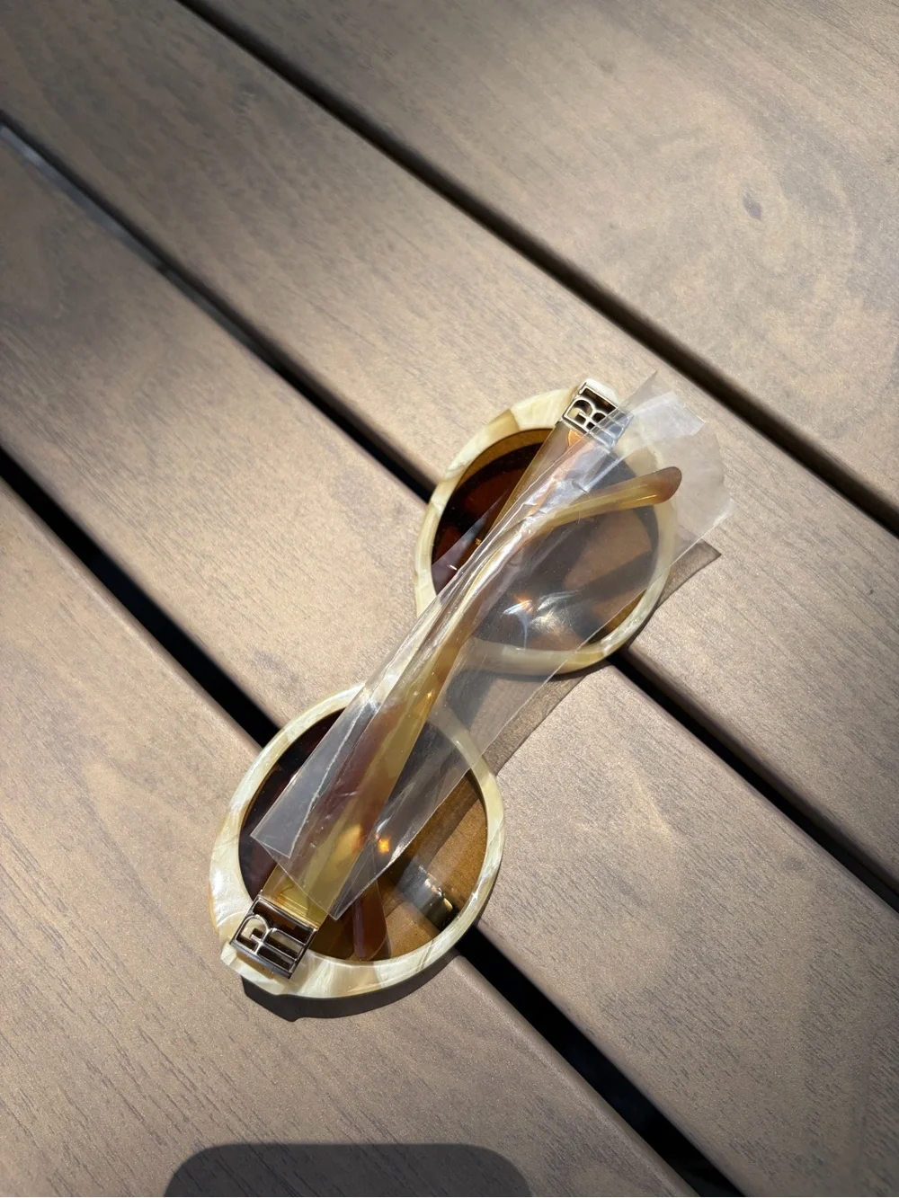 Ralph Lauren Beige Oval Women's Fashion Sunglasses
